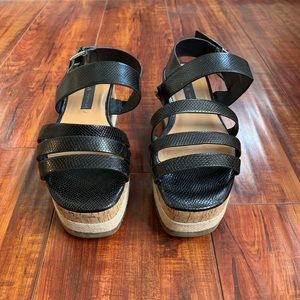 Zara Trafaluc Platform Sandals